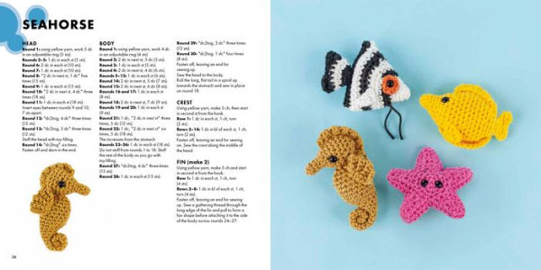 Sandy Seahorse Crochet Stuffed Animal Amigurumi Toy Plush Ocean