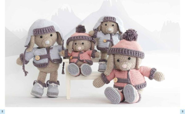 Amigurumi Family Adventures: 4 cute dolls to crochet, with summer & winter outfits