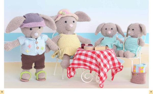 Amigurumi Family Adventures: 4 cute dolls to crochet, with summer & winter outfits