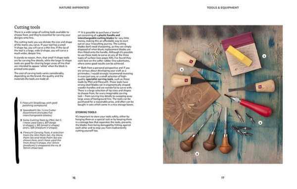 Nature Imprinted: A complete guide to lino printing, with 10 nature inspired designs