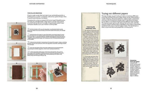 Nature Imprinted: A complete guide to lino printing, with 10 nature inspired designs