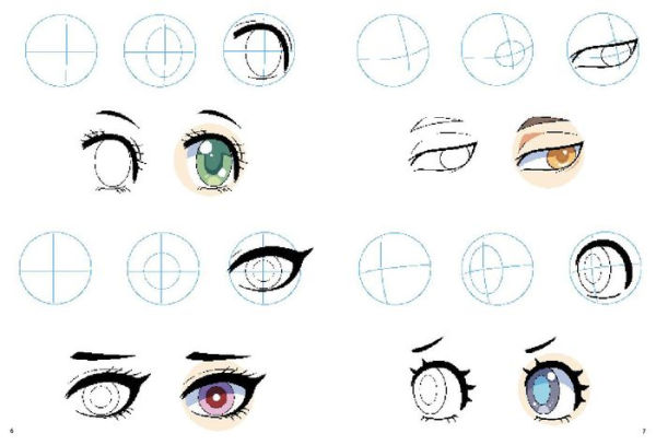 How to Draw Manga Faces in simple steps