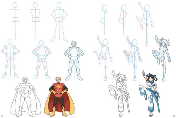 How to Draw Manga Heroes in simple steps