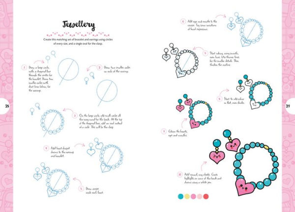 10 Step Drawing: Kawaii: Draw over 50 cute creations in 10 easy steps