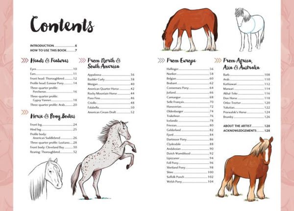 10 Step Drawing: Horses & Ponies: Draw over 50 horses and ponies in 10 easy steps