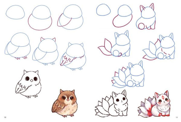 How to Draw Kawaii Creatures in Simple Steps