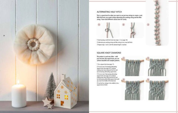 Macrame Christmas: 24 festive projects using easy knotting techniques