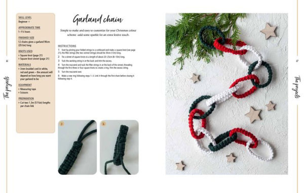 Macrame Christmas: 24 festive projects using easy knotting techniques