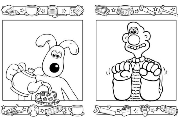 Wallace & Gromit - The Official Colouring Book