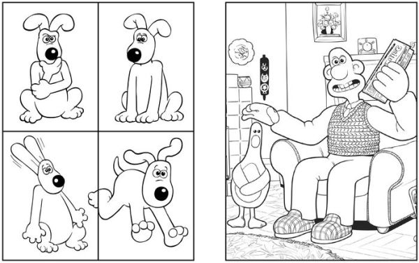 wallace gromit coloring pages