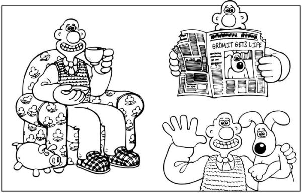 Wallace & Gromit - The Official Colouring Book