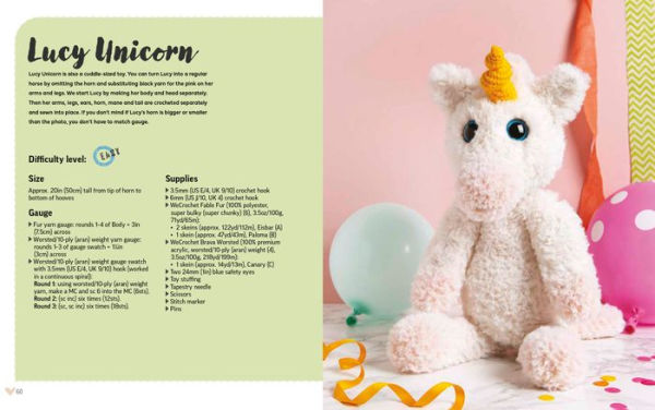 Crochet Furry Friends: 12 faux fur amigurumi animals to make