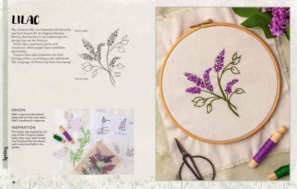 A Love of Cloth & Thread: Among the Wildflowers: Over 25 original embroidery designs with iron-on transfers