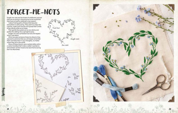 A Love of Cloth & Thread: Among the Wildflowers: Over 25 original embroidery designs with iron-on transfers