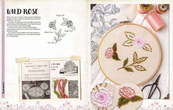 A Love of Cloth & Thread: Among the Wildflowers: Over 25 original embroidery designs with iron-on transfers