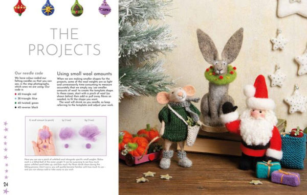 Needle Felting Christmas: Fun step-by-step holiday projects