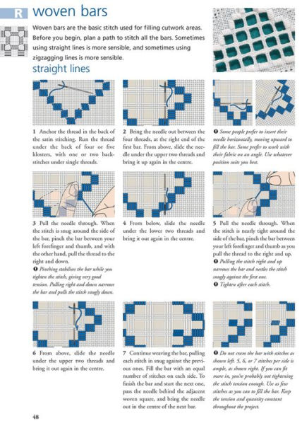 Hardanger Filling Stitches: A step-by-step handbook