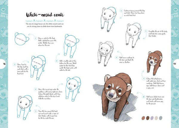 10 Step Drawing: Cute Animals: 'Draw over 50 adorable animals in 10 easy steps