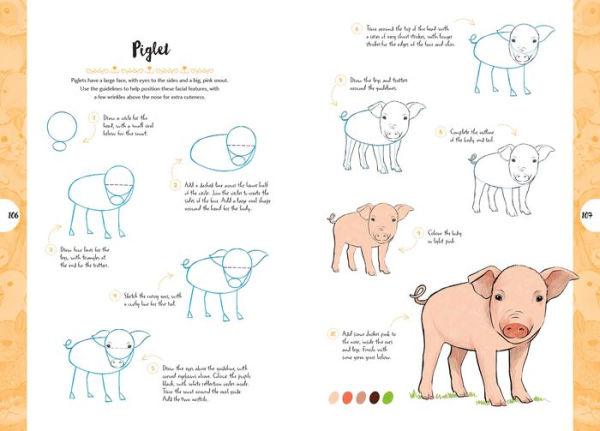 10 Step Drawing: Cute Animals: 'Draw over 50 adorable animals in 10 easy steps