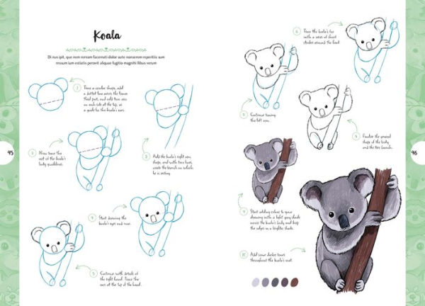 10 Step Drawing: Cute Animals: 'Draw over 50 adorable animals in 10 easy steps