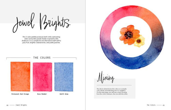 3-Color Watercolor: 30 easy projects to try using just 3 colors at a time!