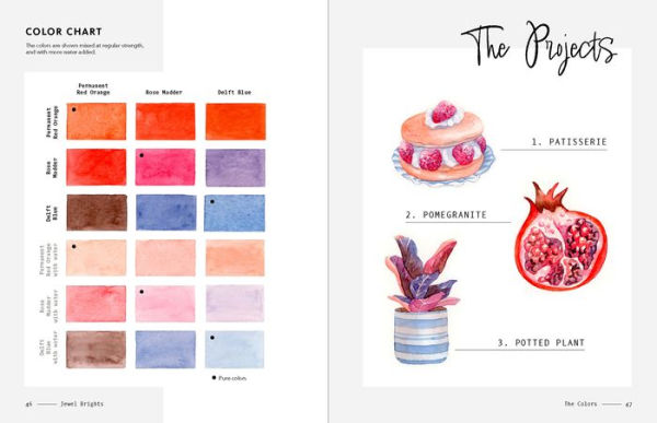 3-Color Watercolor: 30 easy projects to try using just 3 colors at a time!