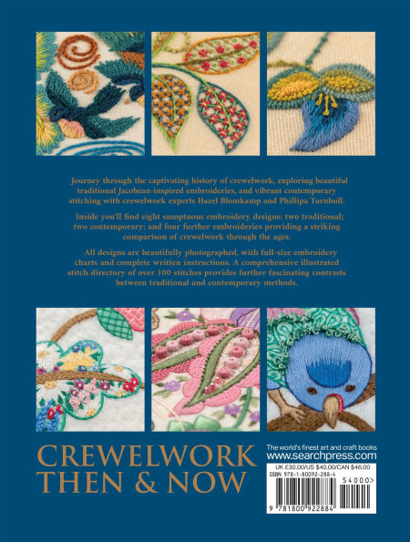 Crewelwork Then and Now: Exploring traditional designs and contemporary stitching