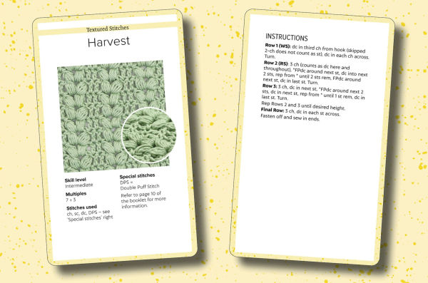 Bella Coco's Crochet Stitch Card Deck: A pocket stitch library in 52 cards