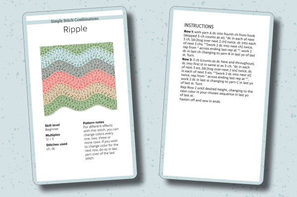 Bella Coco's Crochet Stitch Card Deck: A pocket stitch library in 52 cards