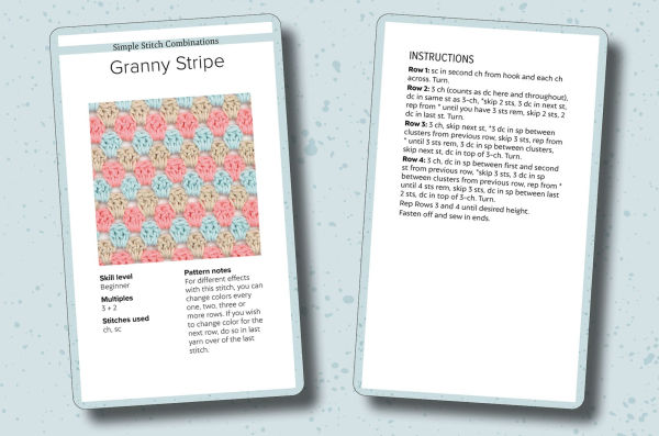 Bella Coco's Crochet Stitch Card Deck: A pocket stitch library in 52 cards