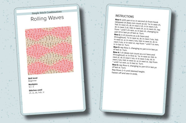 Bella Coco's Crochet Stitch Card Deck: A pocket stitch library in 52 cards