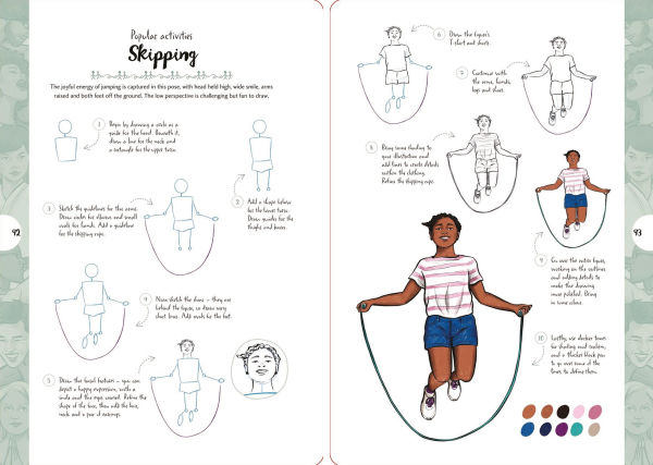 10 Step Drawing: Figures: Draw over 50 poses in 10 easy steps