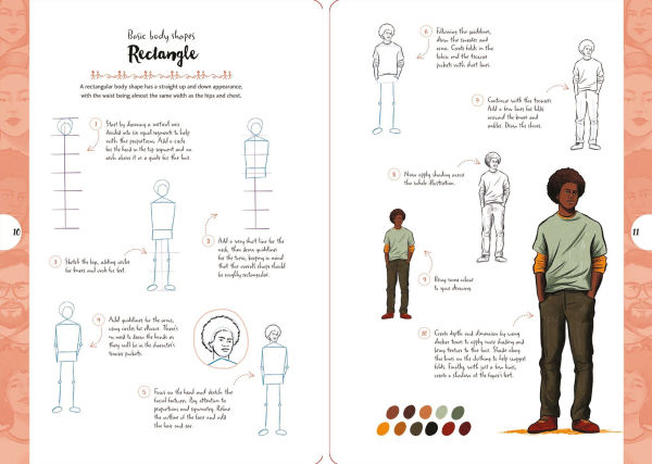 10 Step Drawing: Figures: Draw over 50 poses in 10 easy steps