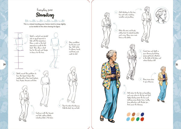 10 Step Drawing: Figures: Draw over 50 poses in 10 easy steps