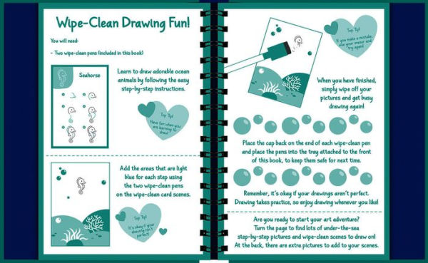 Wipe-Clean How to Draw Ocean