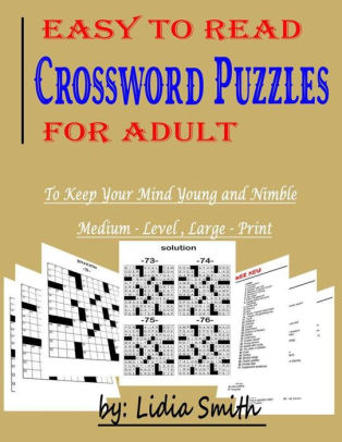 easy to read crossword puzzles for adult to keep your mind young and