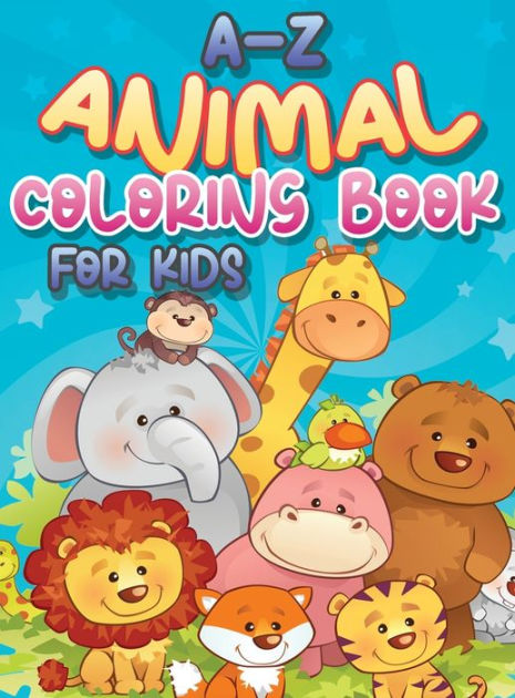 A-Z Animal Coloring Book for Kids by April Hall, Paperback | Barnes ...