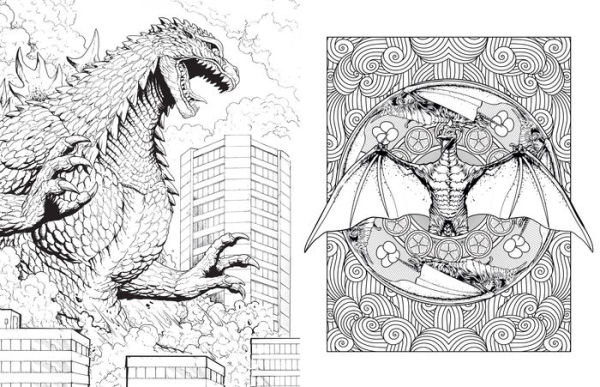 Godzilla Coloring Books For Kids Ages 8-12 Edition 2023: Vol. 1