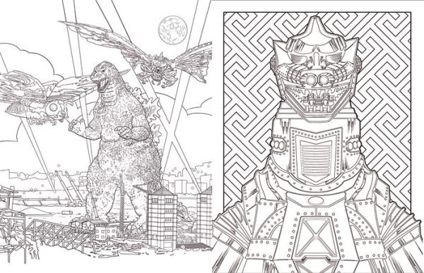 Godzilla Coloring Books For Kids Ages 8-12 Edition 2023: Vol. 1