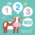 Alternative view 1 of 123 Moo!: Count to 10 with Peep-Through Pages