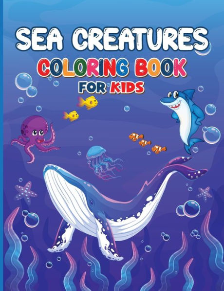 Ocean Coloring Books For Kids: Ocean Coloring Books For Kids