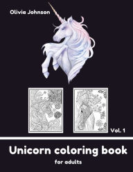 Title: Adult Coloring Book - Unicorn vol1, Author: Olivia Johnson