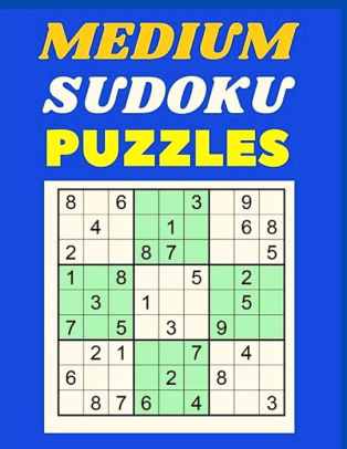 sudoku puzzles medium level large print book with solution one sudoku per page by sascha association paperback barnes noble