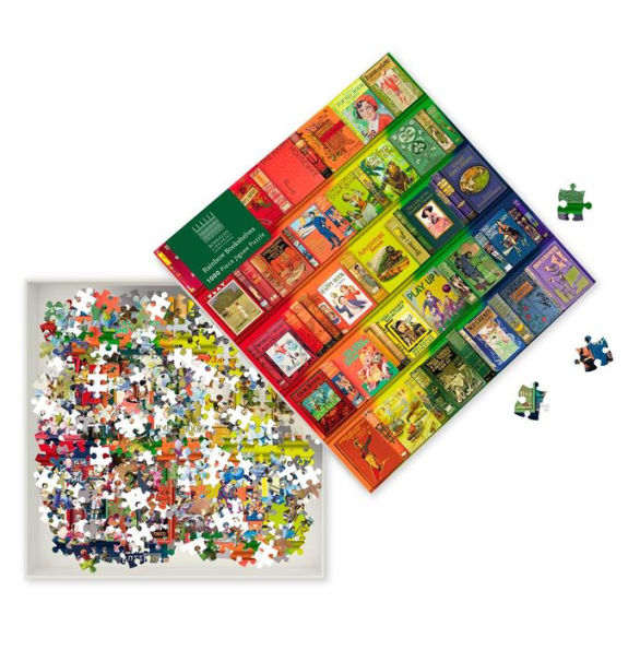 Adult Jigsaw Puzzle Bodleian Libraries: Rainbow Bookshelves: 1000-piece Jigsaw Puzzles