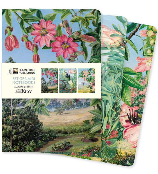 Kew Gardens: Marianne North Set of 3 Midi Notebooks