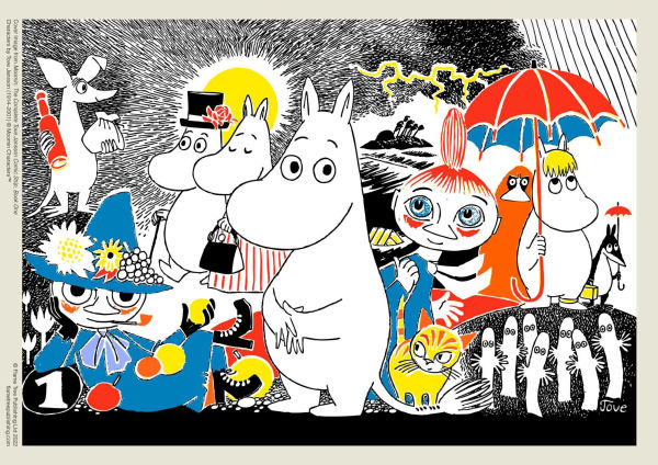 Adult Sustainable Jigsaw Puzzle: Moomin: Comic Strip, Book One: 1000-pieces. Ethical, Sustainable, Earth-friendly