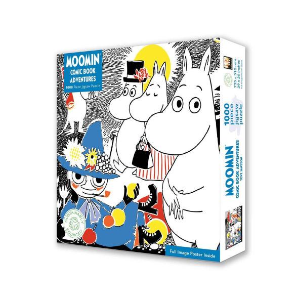 Adult Sustainable Jigsaw Puzzle: Moomin: Comic Strip, Book One: 1000-pieces. Ethical, Sustainable, Earth-friendly