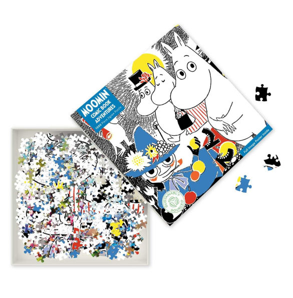 Adult Sustainable Jigsaw Puzzle: Moomin: Comic Strip, Book One: 1000-pieces. Ethical, Sustainable, Earth-friendly