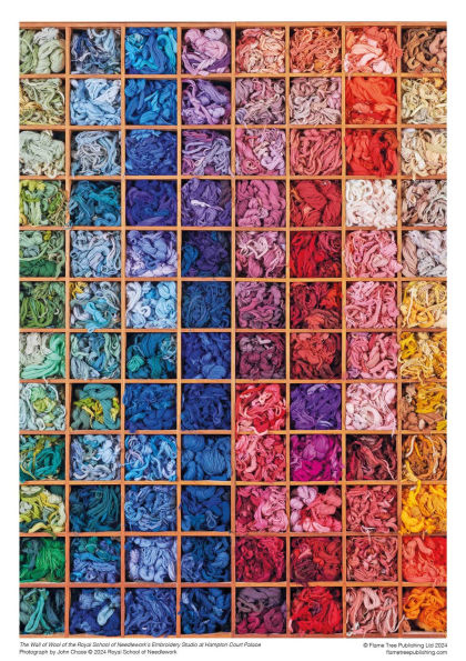 Adult Sustainable Jigsaw Puzzle: Royal School of Needlework: Wall of Wool: 1000-pieces. Ethical, Sustainable, Earth-friendly