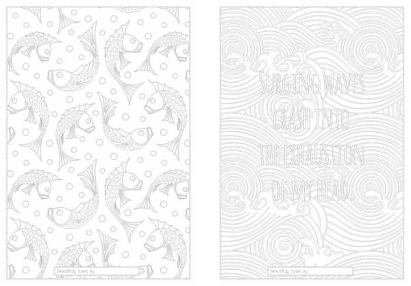 Adventures in Ink, Life Can Be Beautiful (Colouring Book): Large Format